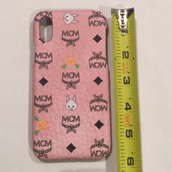 🐰MCM🐰Pink Rabbit/Carrot🥕print iphone X/XS case - Picture 6 of 8